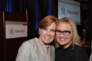 "Maureen Hackett and Maureen McCormick at the Menninger Community Luncheon"